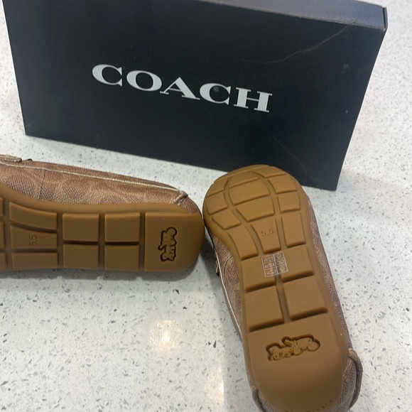 Coach McKenna STD DRV CC loafers. Size 5.5B, Tan and never worn. - Picture 3 of 9